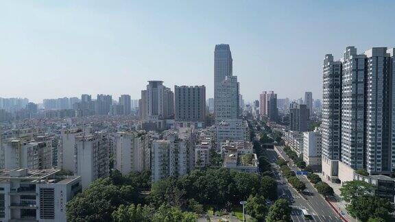 航拍广东中山建设中山大景