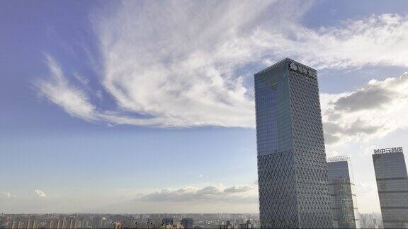 南昌艾溪湖绿地集团大厦高空云景