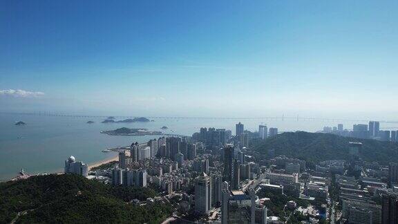 广东珠海城市全景航拍