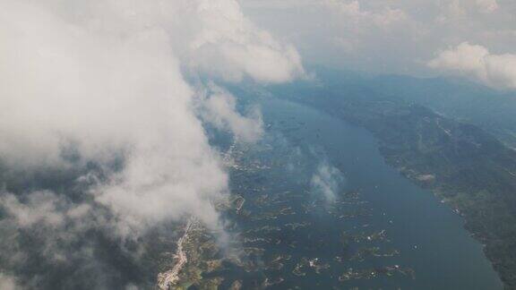 仙岛湖/壮美风景/仙岛云层之上/大气航拍