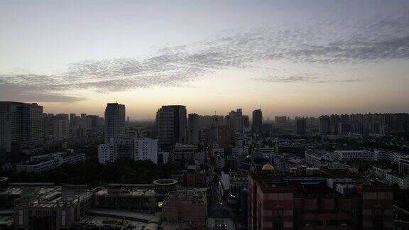 航拍江苏常州大景常州建设