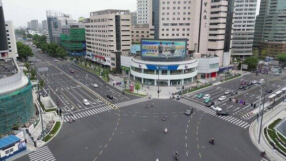 航拍江苏常州大景常州建设