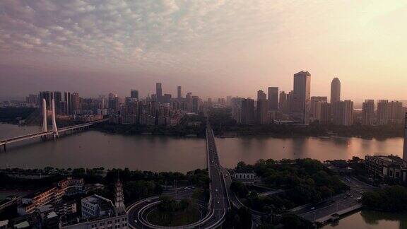 惠州东江清晨航拍