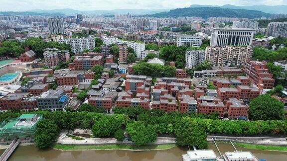 福建福州烟台山公园航拍 