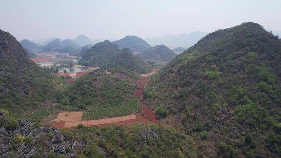 航拍云南普者黑5A景区风景 