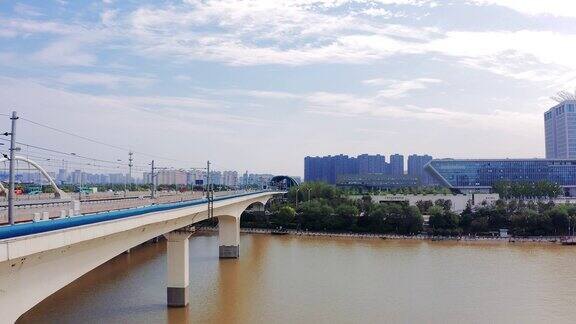 合集_西安浐灞广运大桥地铁线4K航拍