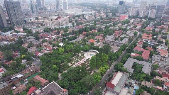 航拍天津城市建设天津大景