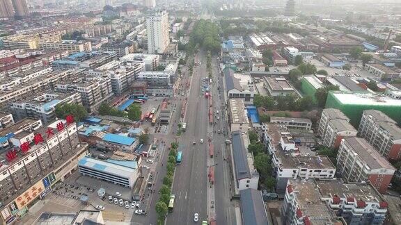 河南洛阳城市风光航拍 