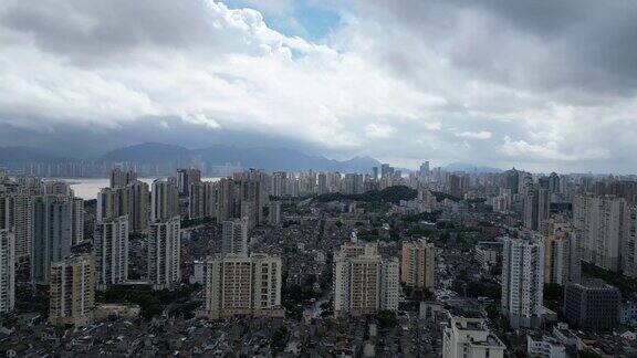 浙江温州城区航拍