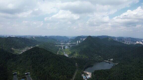 贵阳大景城市山川航拍