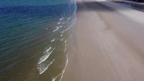 海浪沙滩海滩 特写
