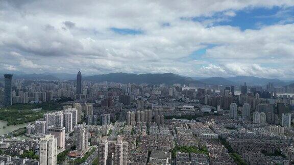 温州鹿城区城市大景航拍