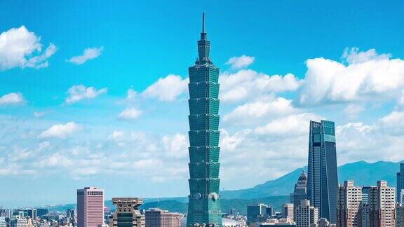台湾城市风光101大厦地标