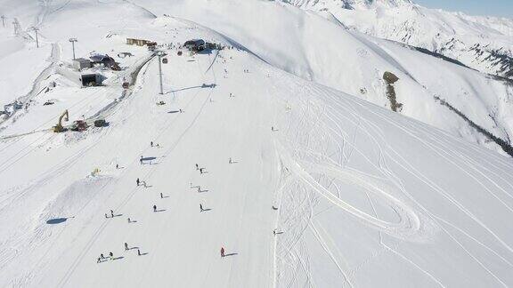 冬天滑雪场景区景点
