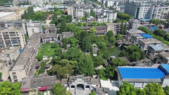 航拍湖北襄阳米公祠