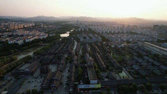 山东青州青州宋城景区航拍