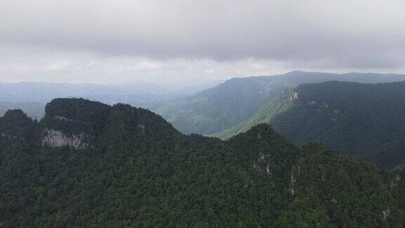 航拍湖北神农架天燕景区4A景区