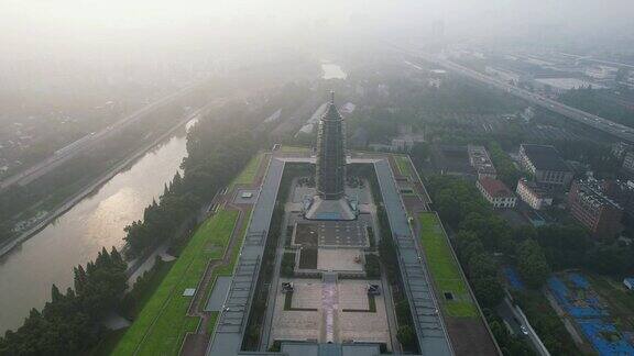 江苏南京大报恩寺历史建筑航拍