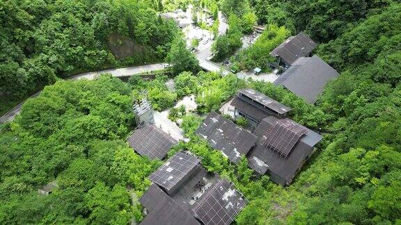 航拍湖北神农架官门山景区