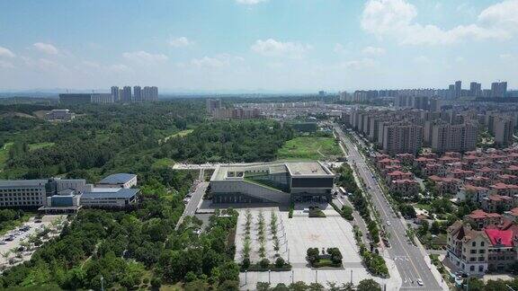 航拍湖北随州城市建设