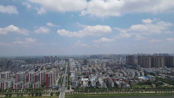 航拍湖北随州城市大景