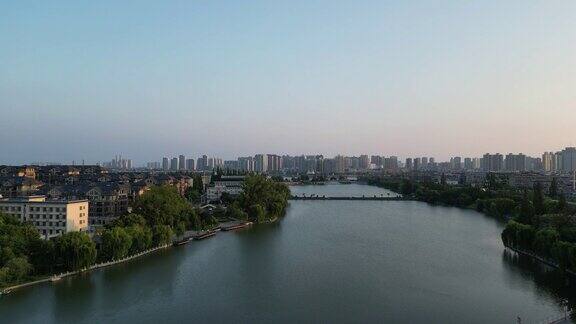 湖北襄阳城市建设航拍