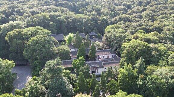 航拍湖北襄阳古隆中5A景区