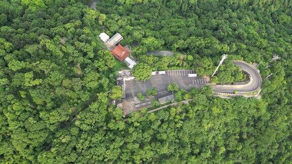 航拍湖北黄石东方山景区