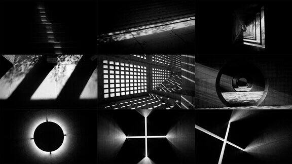 艺术空间概念建筑创意抽象光影变化极简