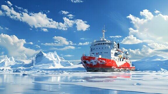 雪龙号极地考察船南极北极破冰船科学考察船