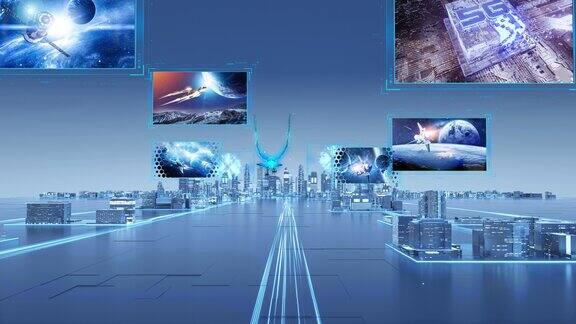 科技城市图片展示1 C4D+AE工程