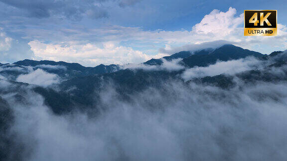 4k航拍森林云雾云海山 大气片头风景视频